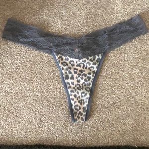 Victoria’s secret’s Leopard Lace Thong